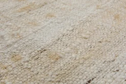 160x230 Teppich Wohnzimmer Helles Naturweiß – Sanft melierter Naturfaserteppich