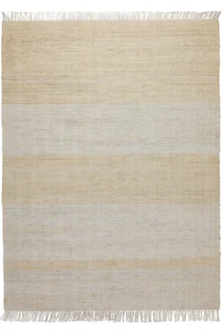 160x230 Teppich Wohnzimmer Helles Naturweiß – Sanft melierter Naturfaserteppich