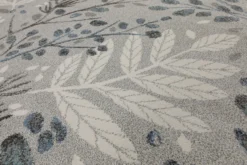160x230 Teppich Wohnzimmer Hellgrau Zweige