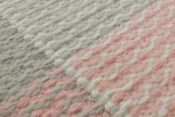 160x230 Teppich Wohnzimmer Rosé trifft Salbei – Skandi-Flachgewebe mit Charakter
