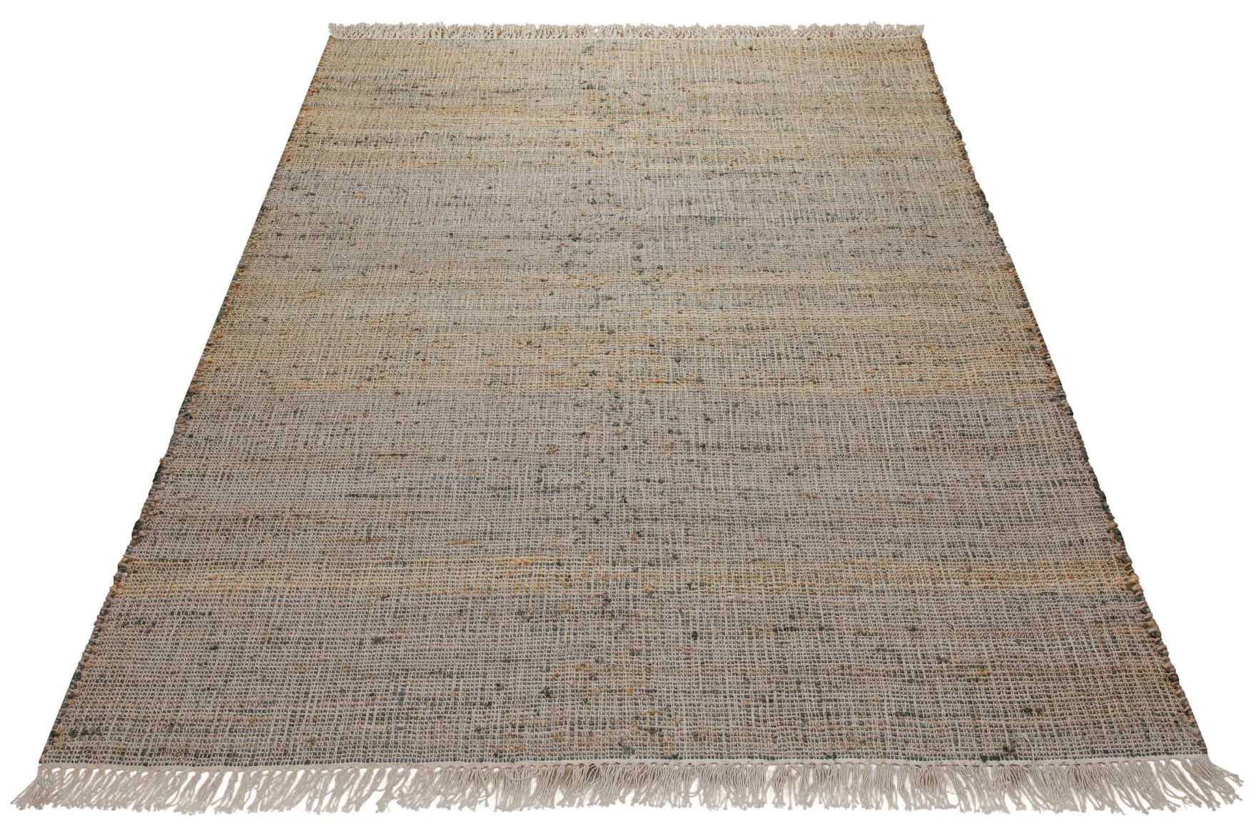160x230 Teppich Wohnzimmer Sandkorn-Melange – Naturfaserteppich in dezenter Vielfarbigkeit