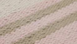 160x230 Teppich Wohnzimmer Sand, Rosé und Mocca – Cotton-Color-Block in zarter Pastellarchitektur