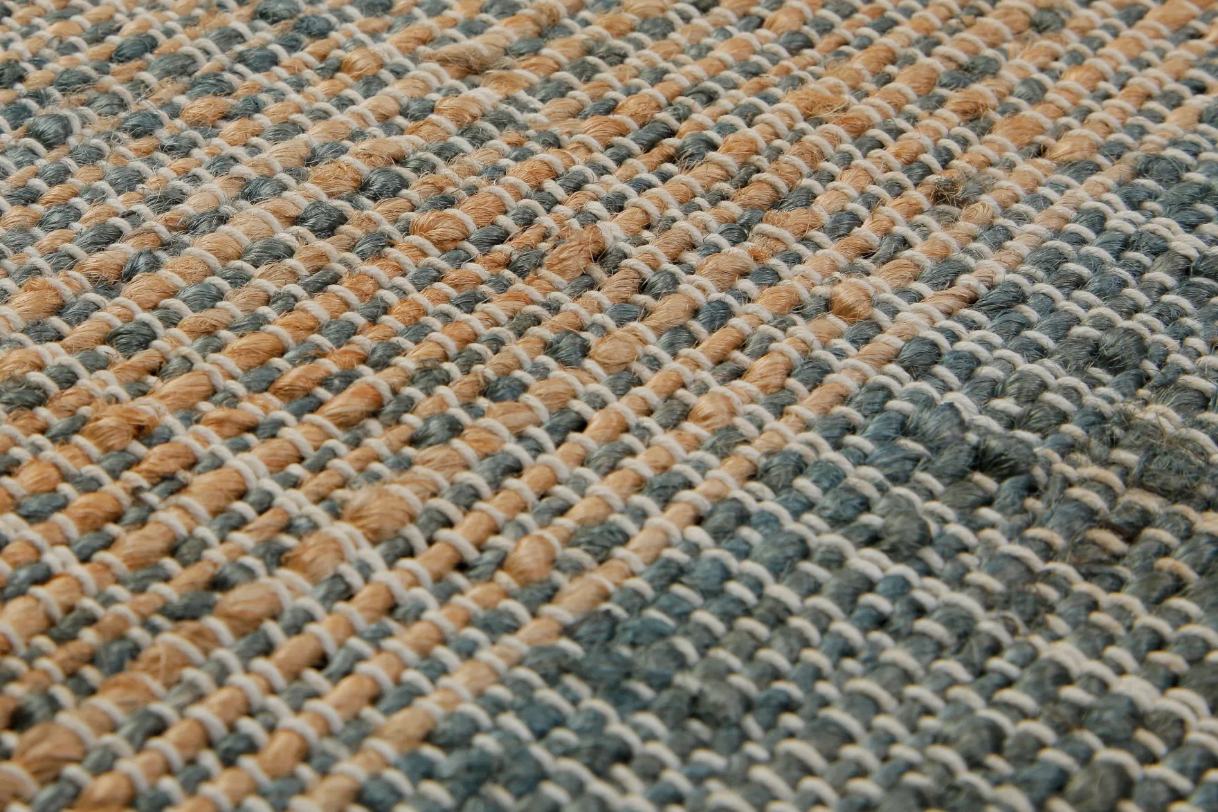 160x230 Teppich Wohnzimmer Sand zu Stein – Jute-Verlauf in natürlichen Tönen