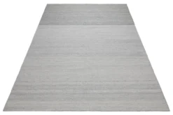 160x230 Teppich Wohnzimmer Stilles Steingrau – Skandi-Wollteppich in Uni-Optik