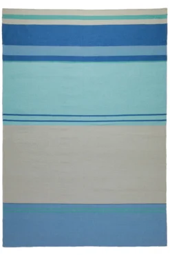 160x230 Teppich Wohnzimmer Summer Vibes – Sommerteppich in frischen Blautönen